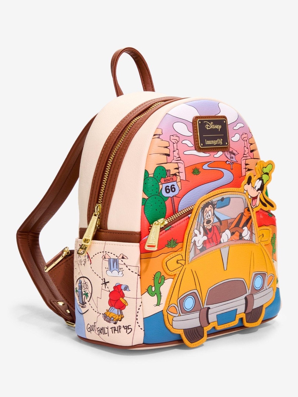 Loungefly Disney NWT A Goofy Movie Road Trip Mini Backpack - Picture 2 of 5